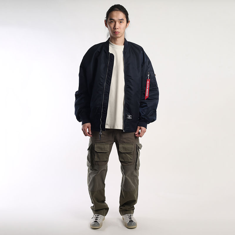 Мужская куртка Alpha Industries L-2B Mod Gen II Flight Jacket (MJL53001C1-rplc blue)  - цена, описание, фото 7